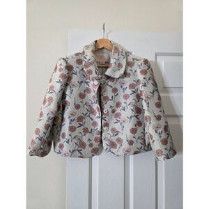 Gal Meets Glam Lola Dancing Daisy Jacquard Jacket 10